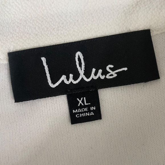 Lulu's Lisa Marie White Embroidered Top Women's Size XL White Lace Crochet New - Picture 9 of 14